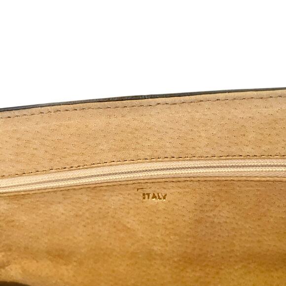 NWT Vintage Rodo Gray Leather Accordion Shoulder Bag - Deadstock Italian Purse - Picture 7 of 10